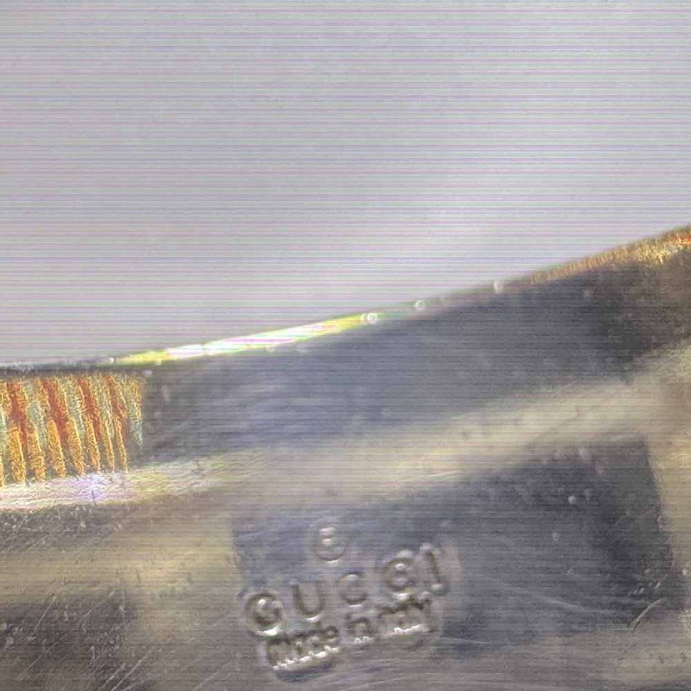 Gucci Wide G Cutout Ring Size 5 Made in Italy Vintage Authentic 925 - Picture 5 of 11